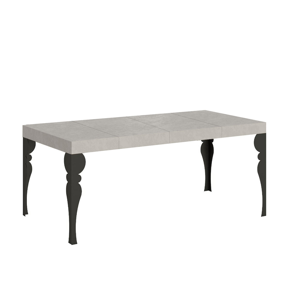 Mesa extensible Paxon Premium Cashmere 90/246x90 cm con patas antracita - Itamoby