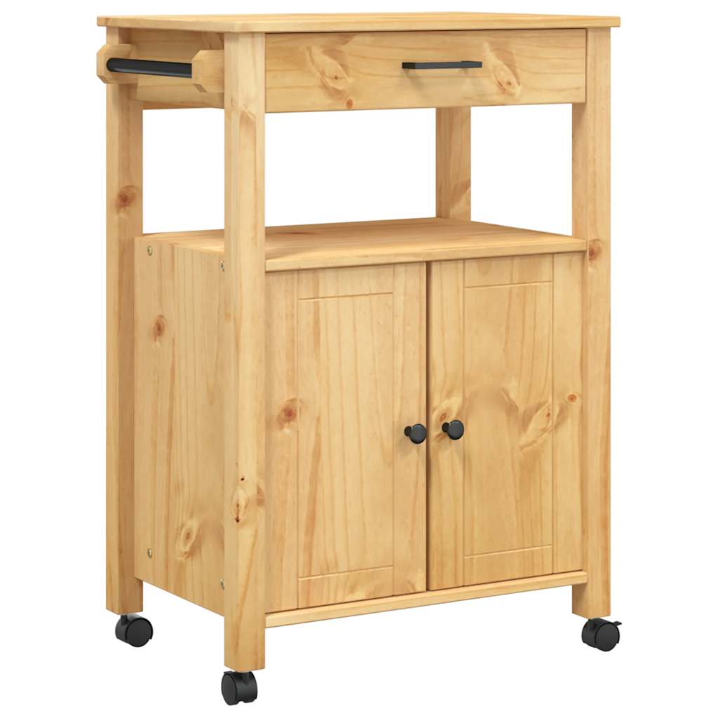 vidaXL Carro de Cocina MONZA Negro 60 x 40 x 88,5 cm
