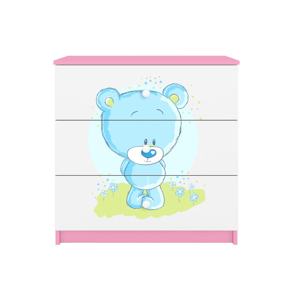 Cómoda Kocot Kids BabyDreams Blue Teddybear Pink