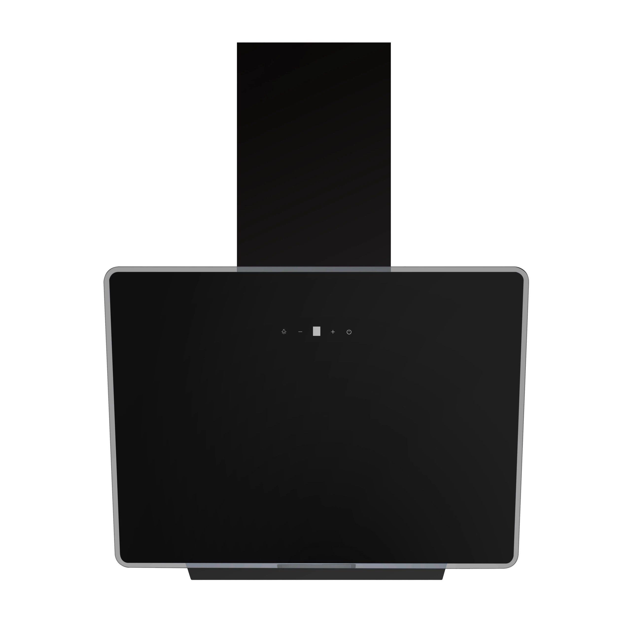 Campana Decorativa Inclinada MIDEA MH60A3200B-ES 60cm 800m³/h Clase C Negro  | 67dB, Niveles Extracción 3