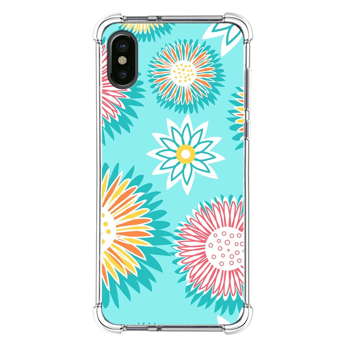 Funda Silicona Antigolpes para Iphone X / Xs diseño Flores 05 Dibujos