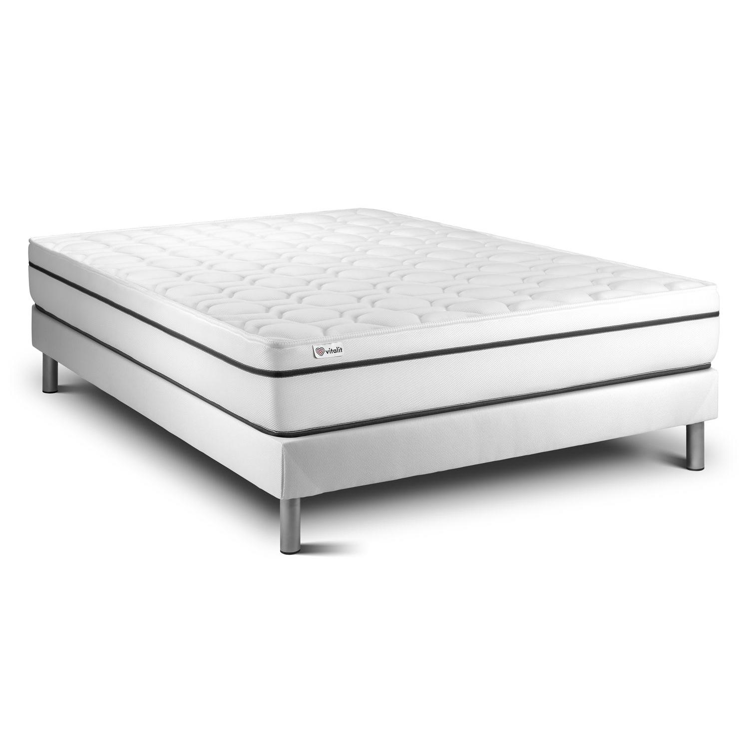 Conjunto VITAL SPA 200 x 200 cm somier Kit blanco