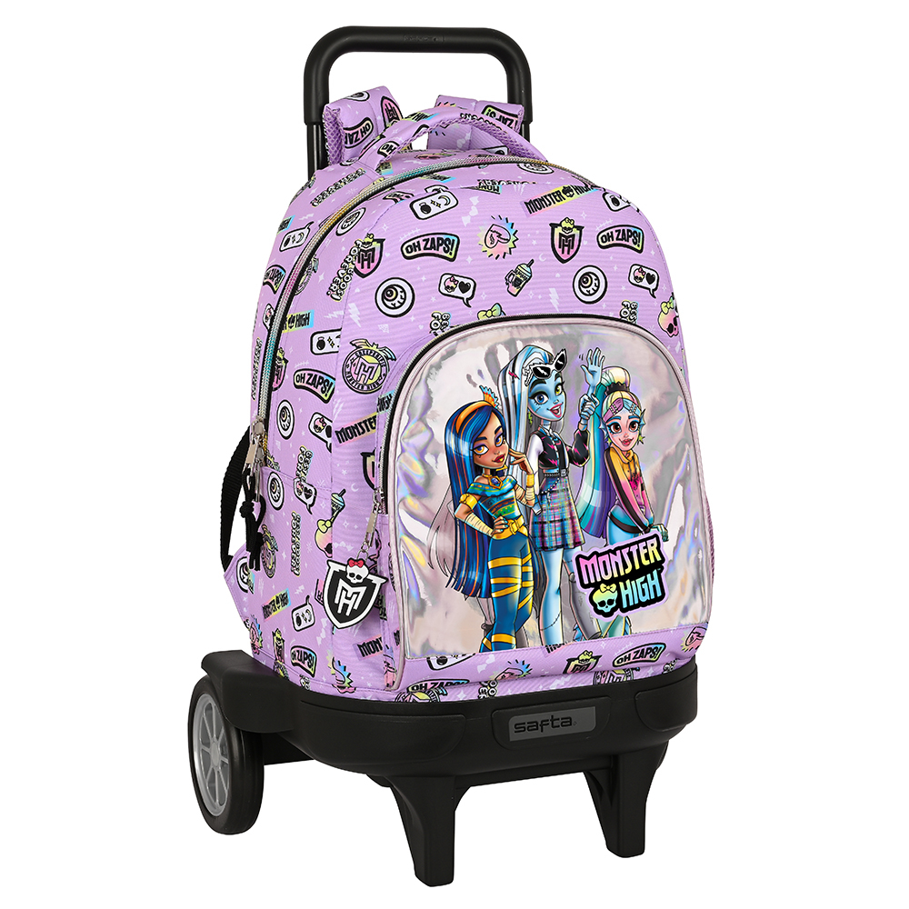 Mochila Trolley con Ruedas Compact Monster High Best Boos 78531