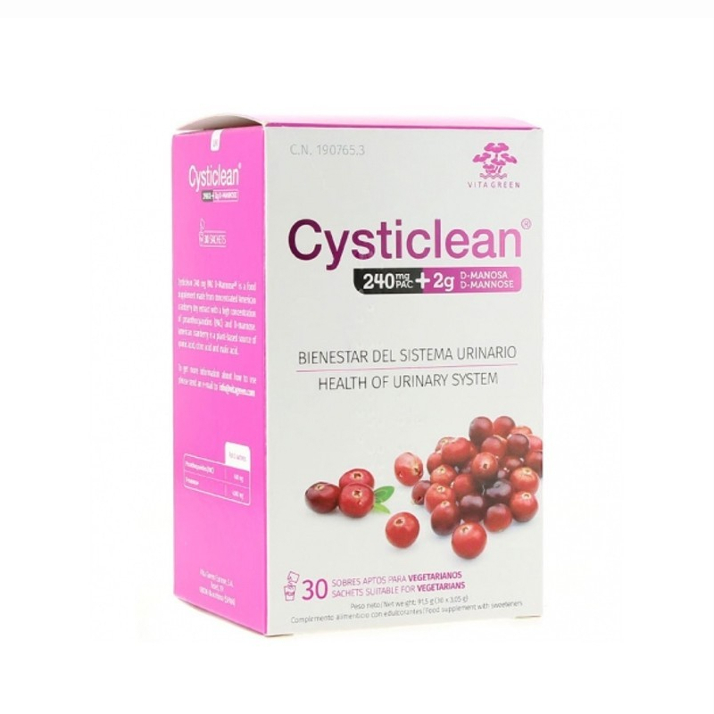 CYSTICLEAN  240 MG PAC + 2 G D-MANOSA 30 SOBRES