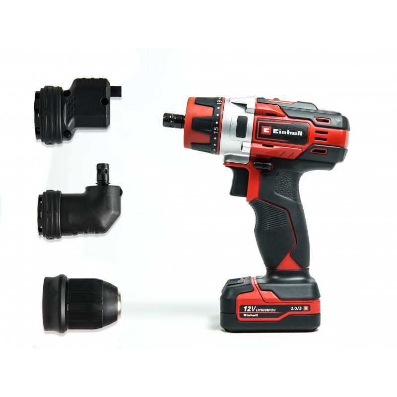 Einhell Taladro inalámbrico Kit TE-CD 12/1 3X -LI (1X2 Ah)