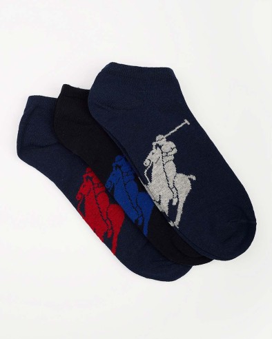 POLO RALPH LAUREN 449655205 - Pack de 3 Calcetines de Algodón para Hombre