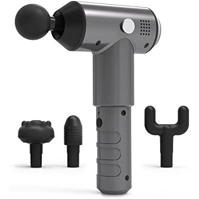 medisana MG 500 Pro Pistola de masaje con 4 cabezales de masaje y 3 potentes niveles de vibración Auto-masaje para hombro, pecho, espalda con bolsa de almacenamiento