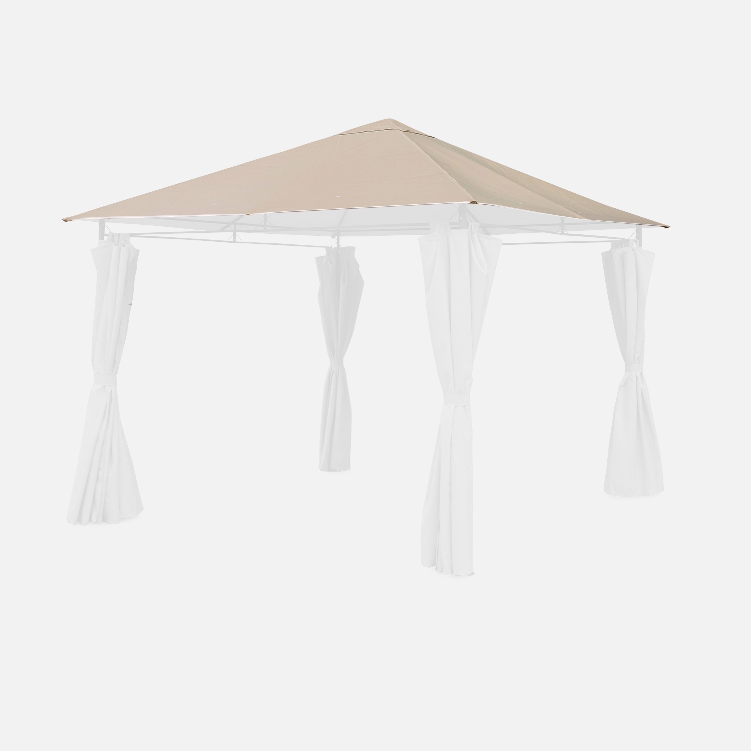 sweeek - Cubierta de pérgola Elusa 3x3m , Cubierta para pergola Elusa , 299x299x299