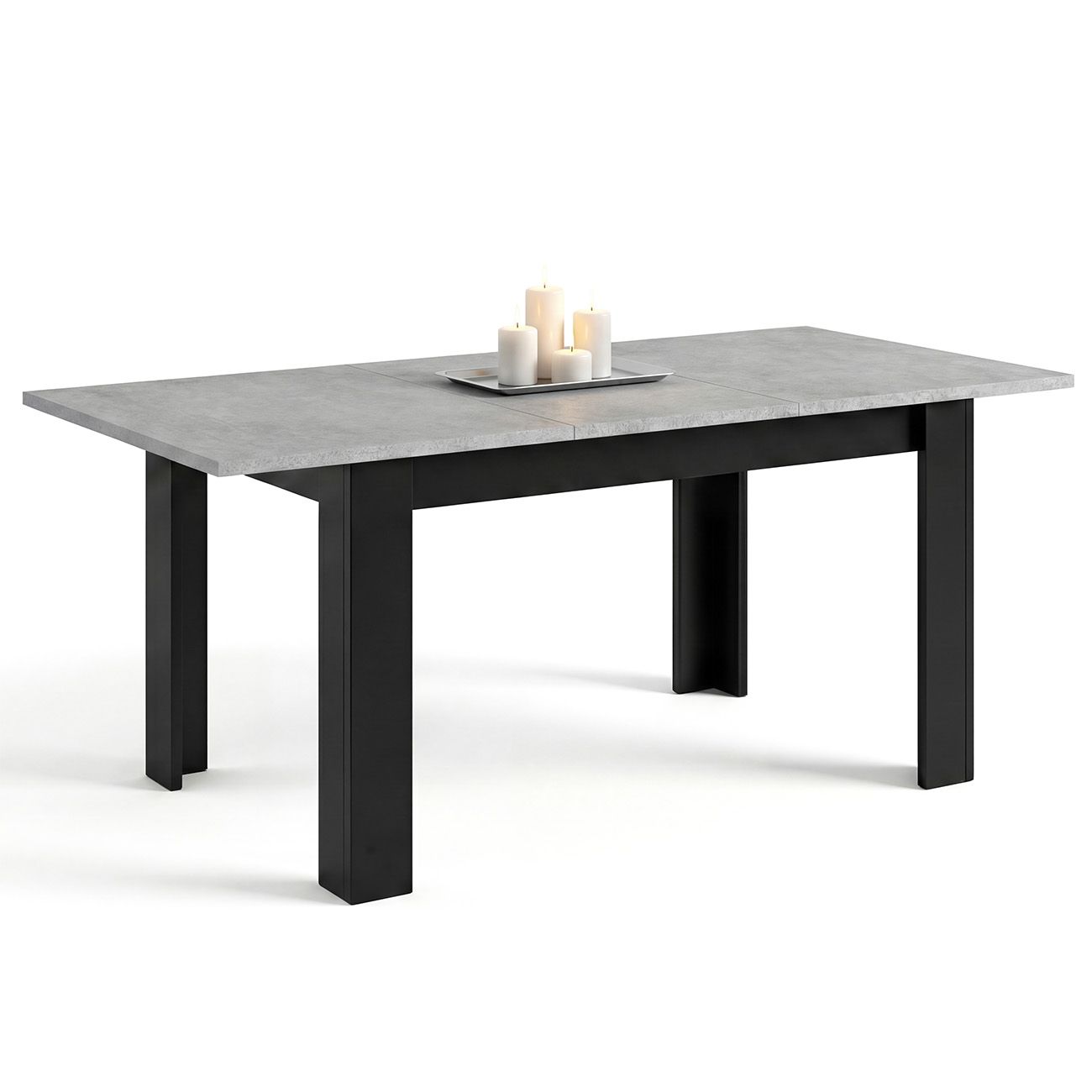 duehome - Mesa de comedor extensible 140-190x90 cm Sira