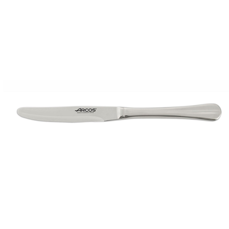 Arcos Cuchillo Postre Burdeos 208mm - Cubertería Elegante con Formas Redondeadas en Mango