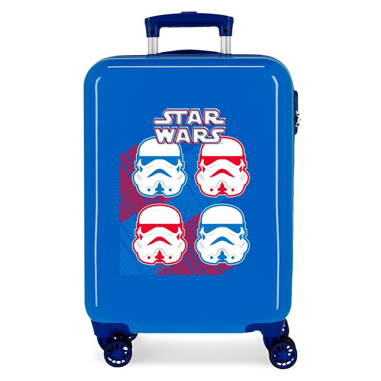 Maleta de cabina Star Wars droids azulon 55x38x20cm