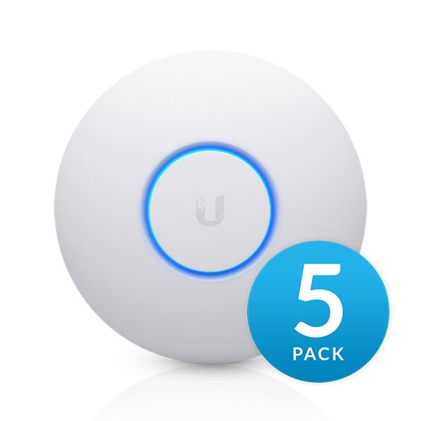 Ubiquiti spain uap-nanohd-5 - access point 4x4 mu-mimo, wifi ac, 1733 mbit/s + 300, pack of 5, white