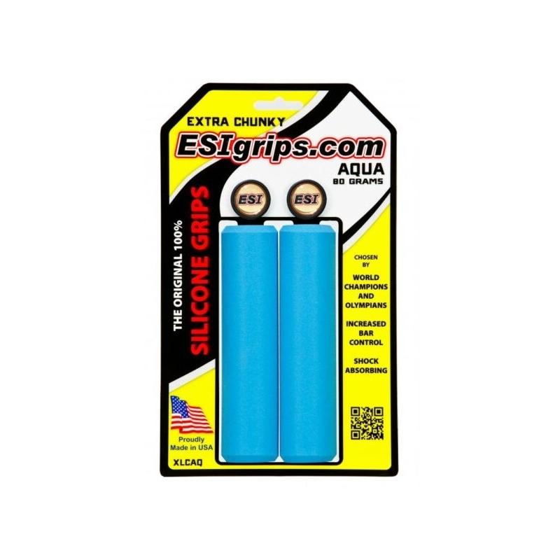 EsiGrips Puños Extra Chunky Aqua EsiGrips Puños Extra Chunky Aqua ESIGRIPS de ciclismo para bicicleta