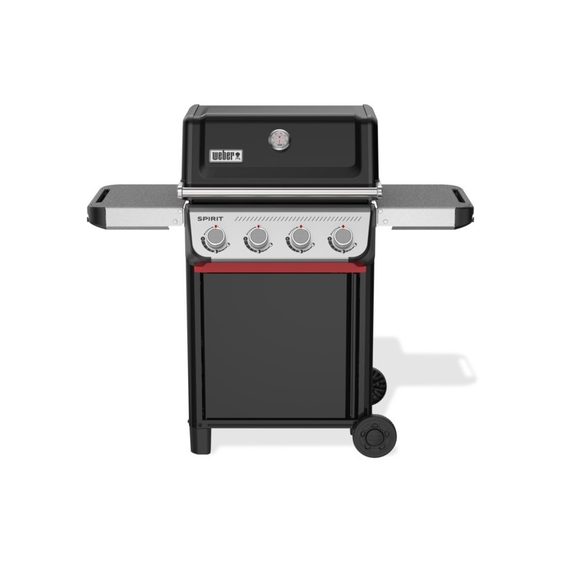 Weber - Barbacoa de gas Spirit E-415 con 4 quemadores, encendido Snap-Jet y parrillas de hierro colado vitrificado para exterior