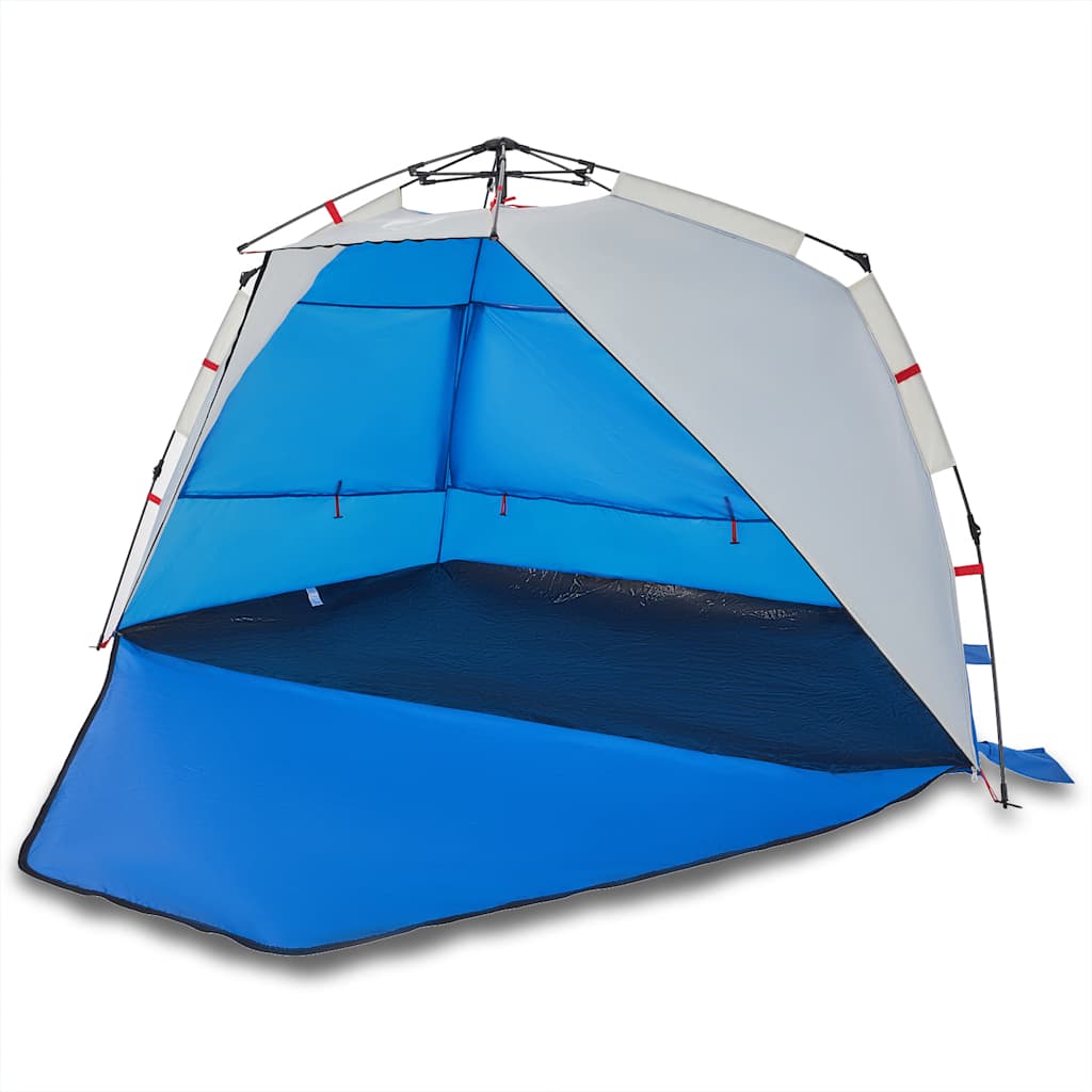 vidaXL Tienda de playa 3 personas impermeable apertura rápida Color azure blue,  Gris,  Verde mar y mas