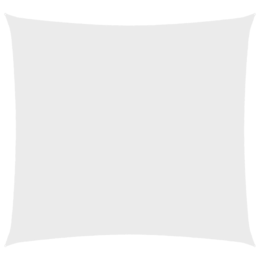 vidaXL Toldo de vela cuadrado tela Oxford blanco 5x5 m
