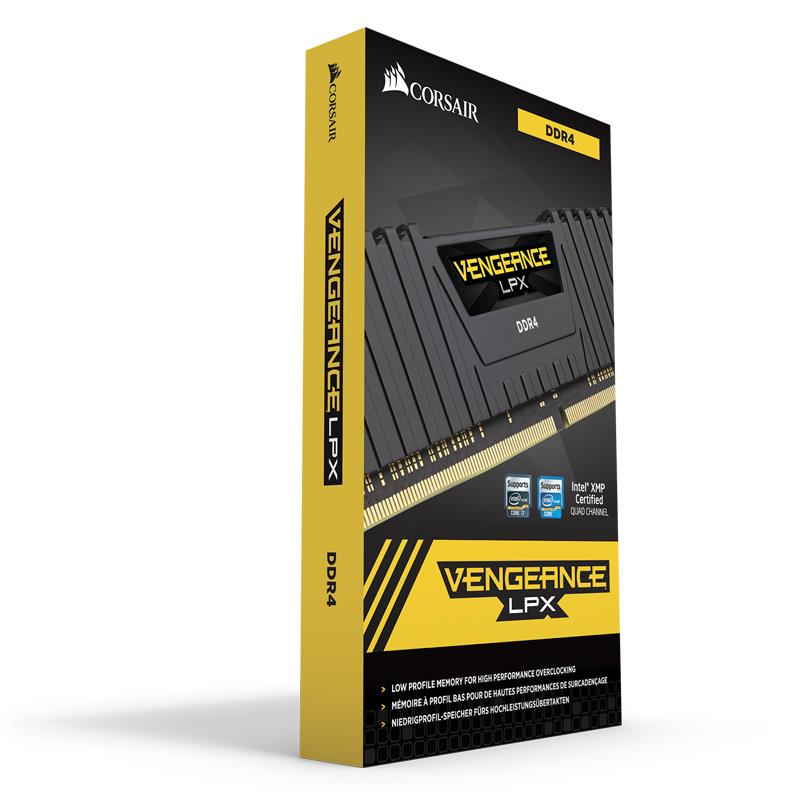 Memoria ddr4 32gb kit 2x16 corsair vengeance lpx - pc4 - 24000 -  3000mhz -  c16 negro