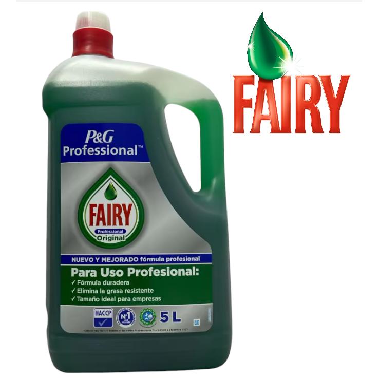 FAIRY ORIGINAL - LAVAVAJILLAS A MANO - 5 LITROS - ALTA CALIDAD - PACK DE UNIDADES - FAIRY.