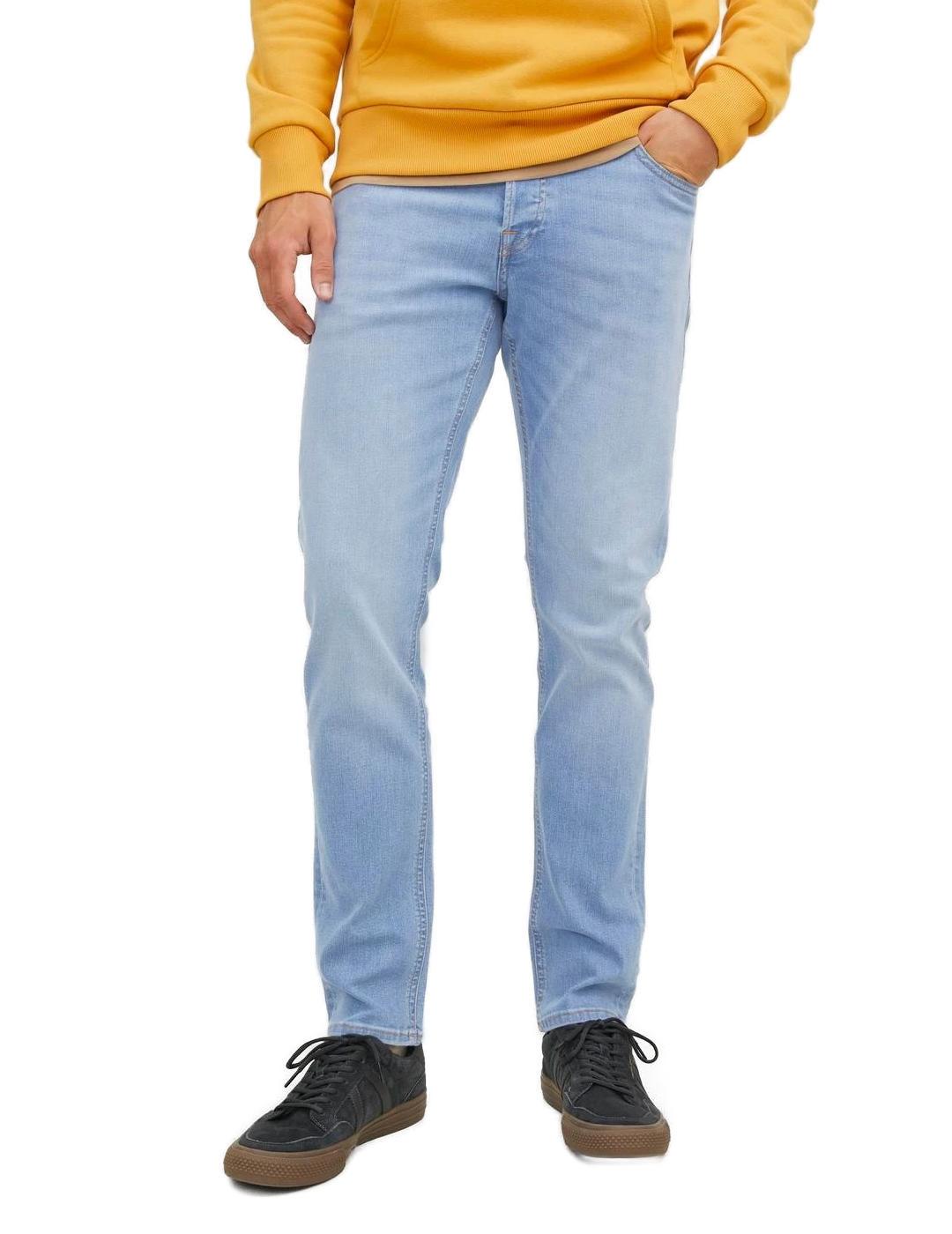 Jack & Jones Pantalón Vaquero Jack&Jones Glenn Azul Claro Slim de Hombre