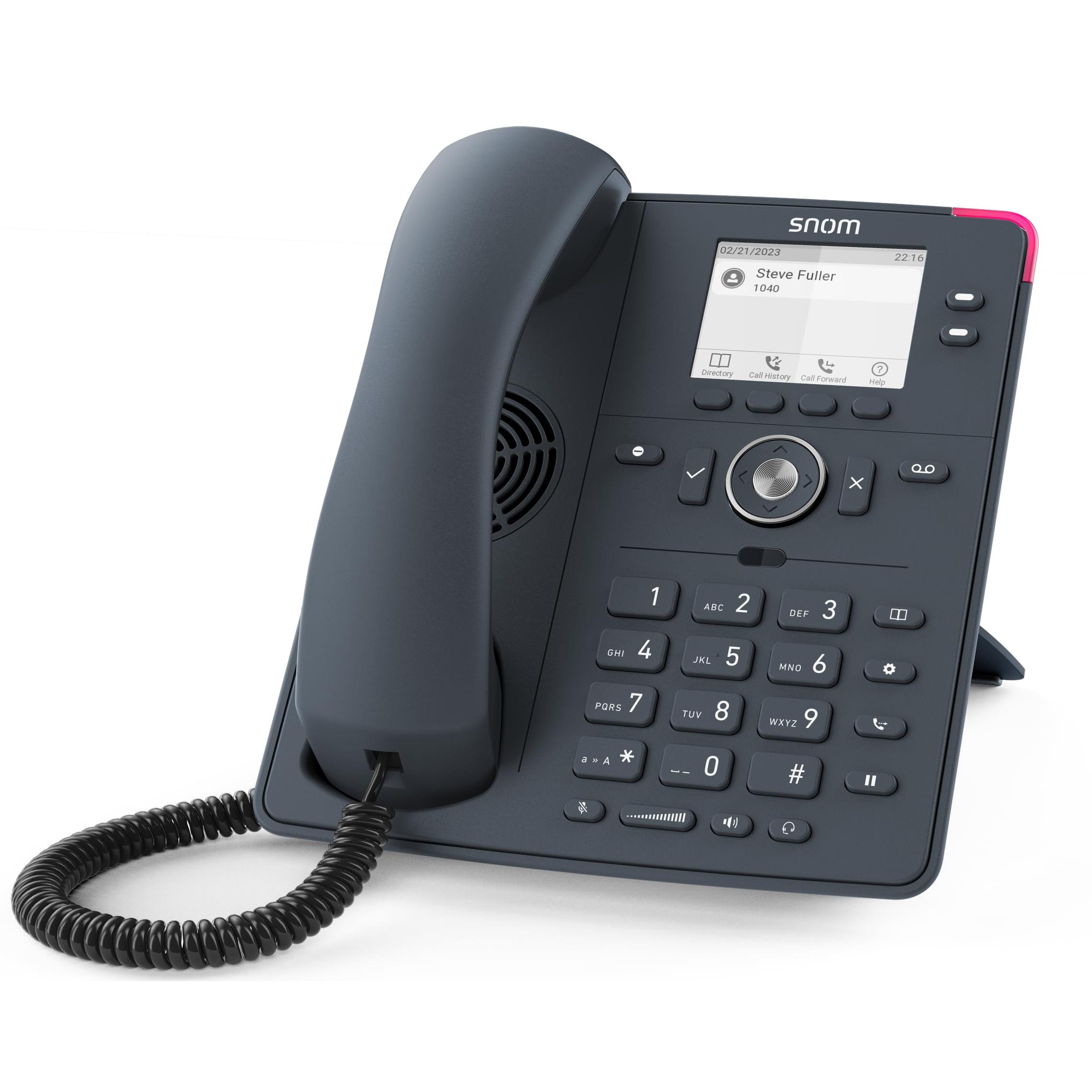 Snom D150 téléphone fixe Gris 2 lignes TFT