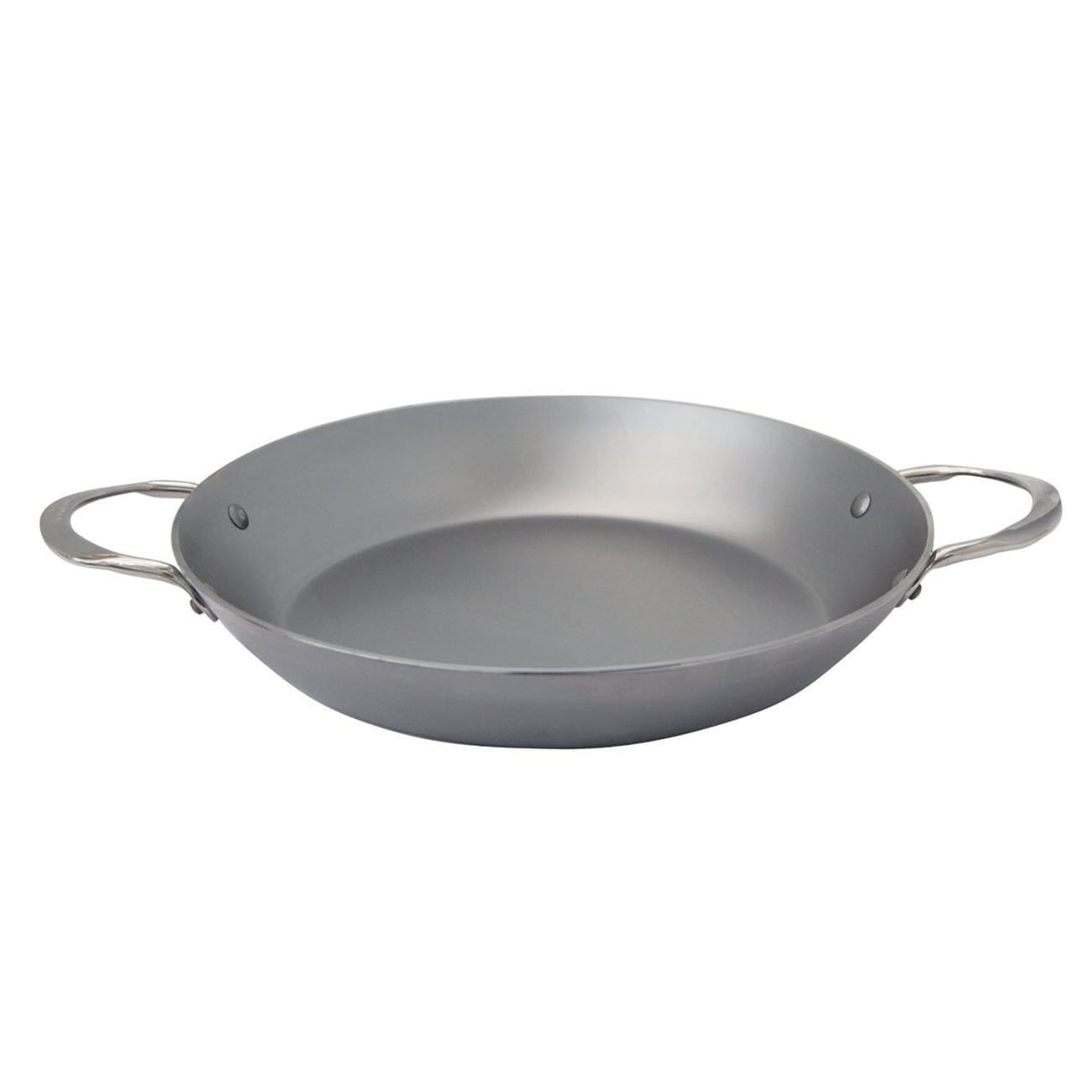 Paellera de Hierro Natural Mineral B de De Buyer, Sin Recubrimientos Químicos, Distribución Uniforme del Calor, Perfecta para Cocina Saludable y Duradera