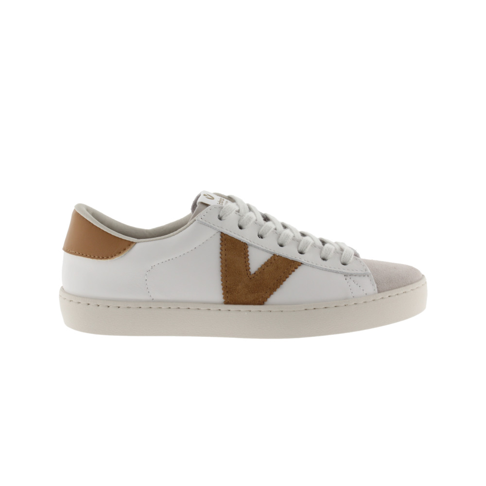 Victoria Berlín Zapatillas de piel con piezas de color y puntera de serraje 1126142