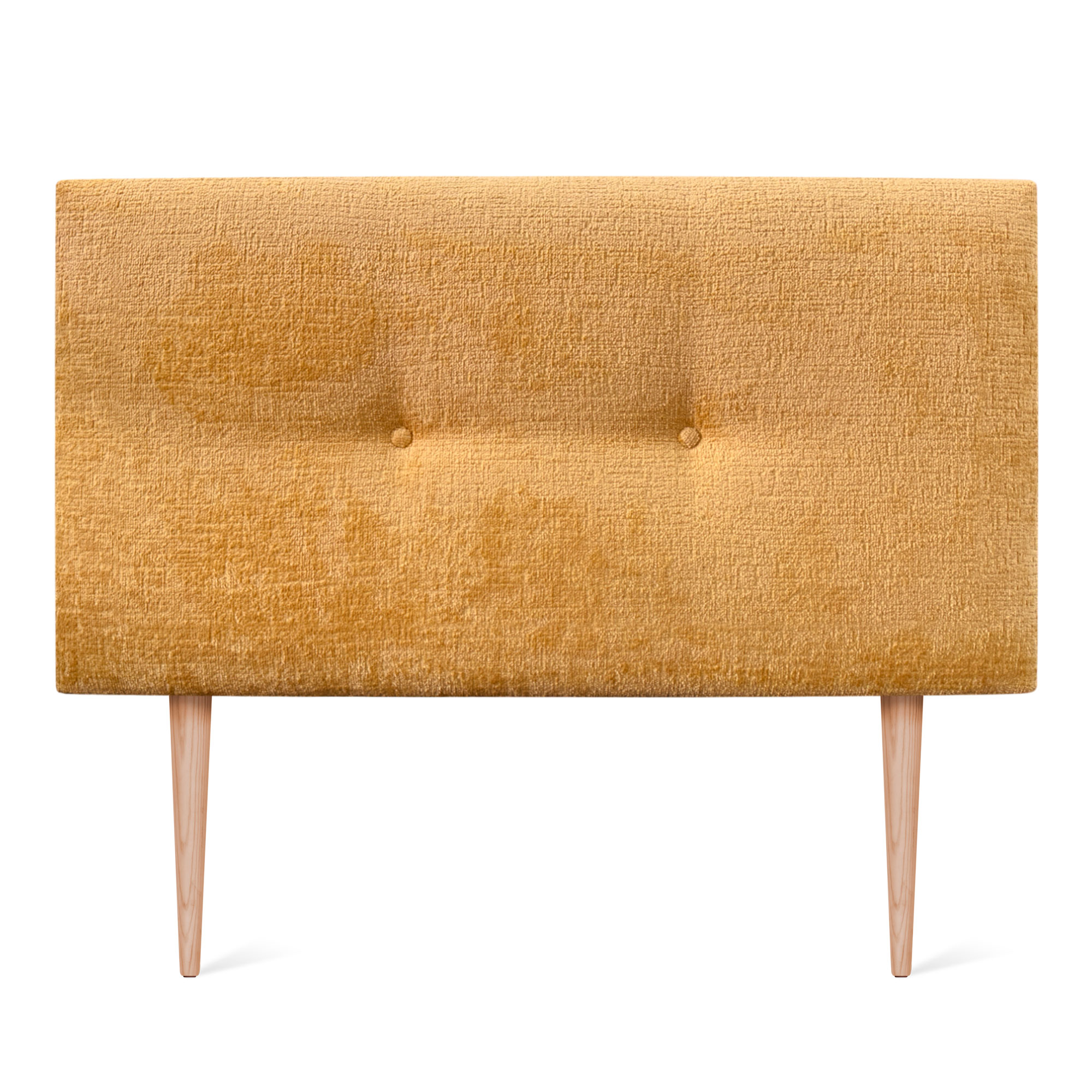 DHOME Cabecero Acabado Lana Natural con Botones y Patas Cabezal Tapizado Cama Dormitorio Alcolchado WINTER LUXURY