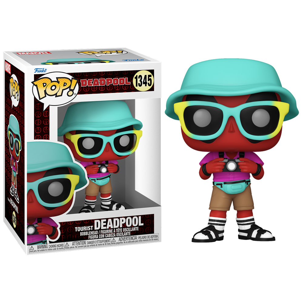 FUNKO POP! MARVEL DEADPOOL - DEADPOOL TURISTA, 76080, Nº1345, TIENDA CON LICENCIA OFICIAL