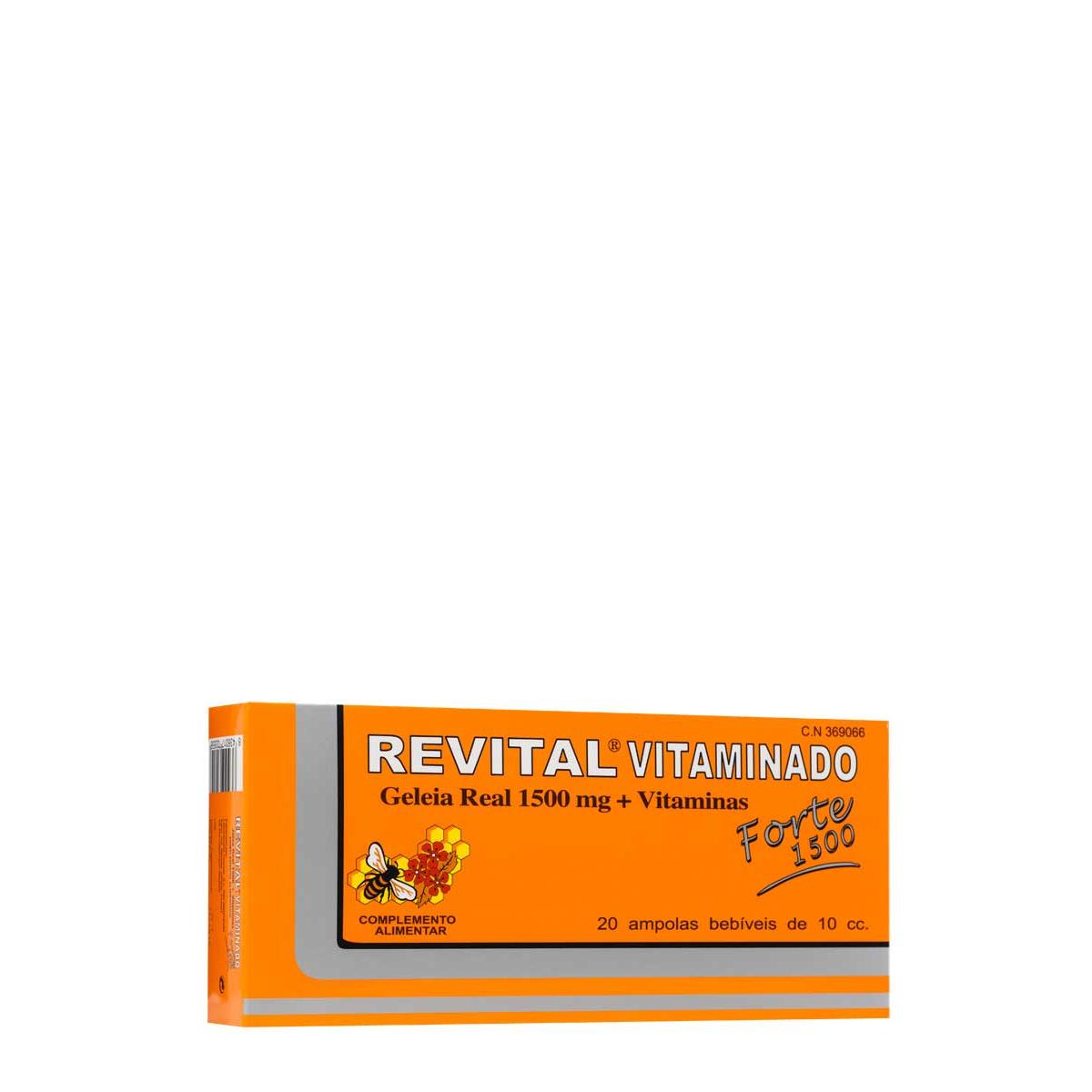 Revital vitaminado forte 1500 20 viales