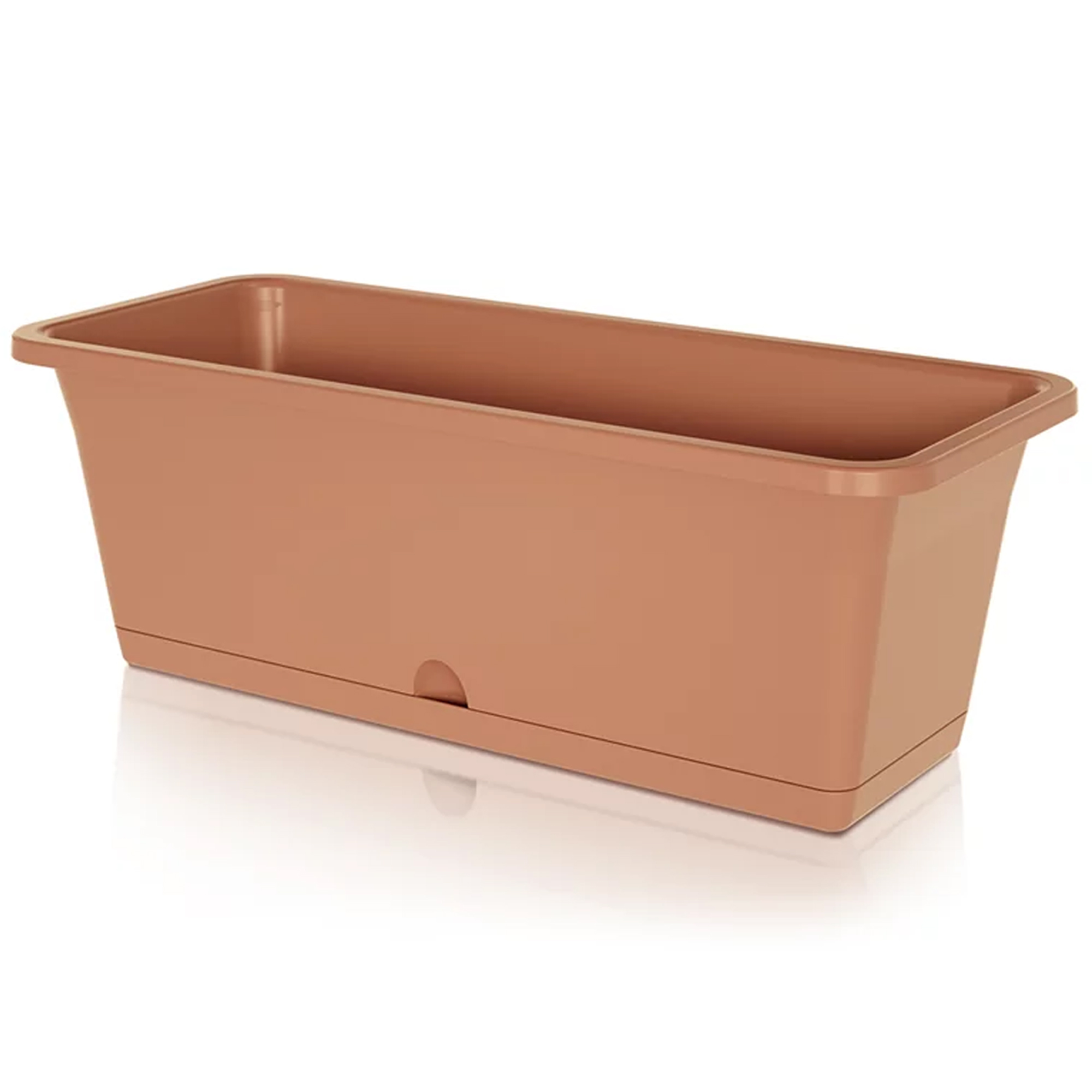 Prosperplast Maceta Camelia 595x170x143 Marrón para Jardín