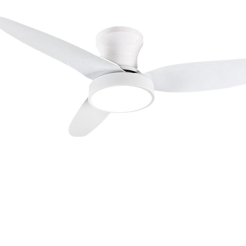 ZLY Ventilador de techo Iluminado, ventilador de techo de 25 pulgadasLuz Blanca, ventilador de techo Delgado con mando a distancia 3 Aspas, 6 velocidades de Viento, ajustado para dormitorio y Coque