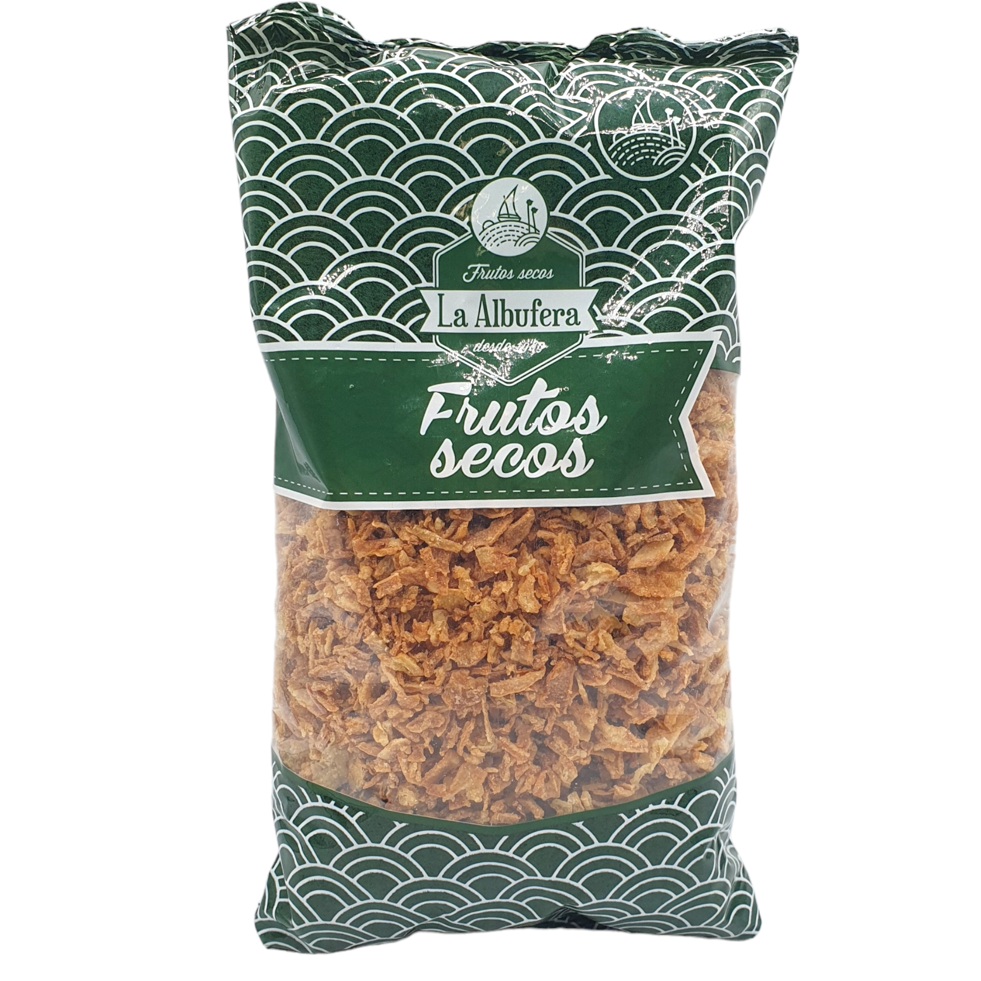 Cebolla Frita Extra Crujiente - Bolsa de 500 gramos - La Albufera - Cebolla Crujiente Especial Hosteleria