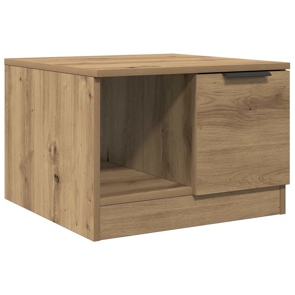 vidaXL Mesa de centro madera de ingeniería roble artisan 50x50x36 cm
