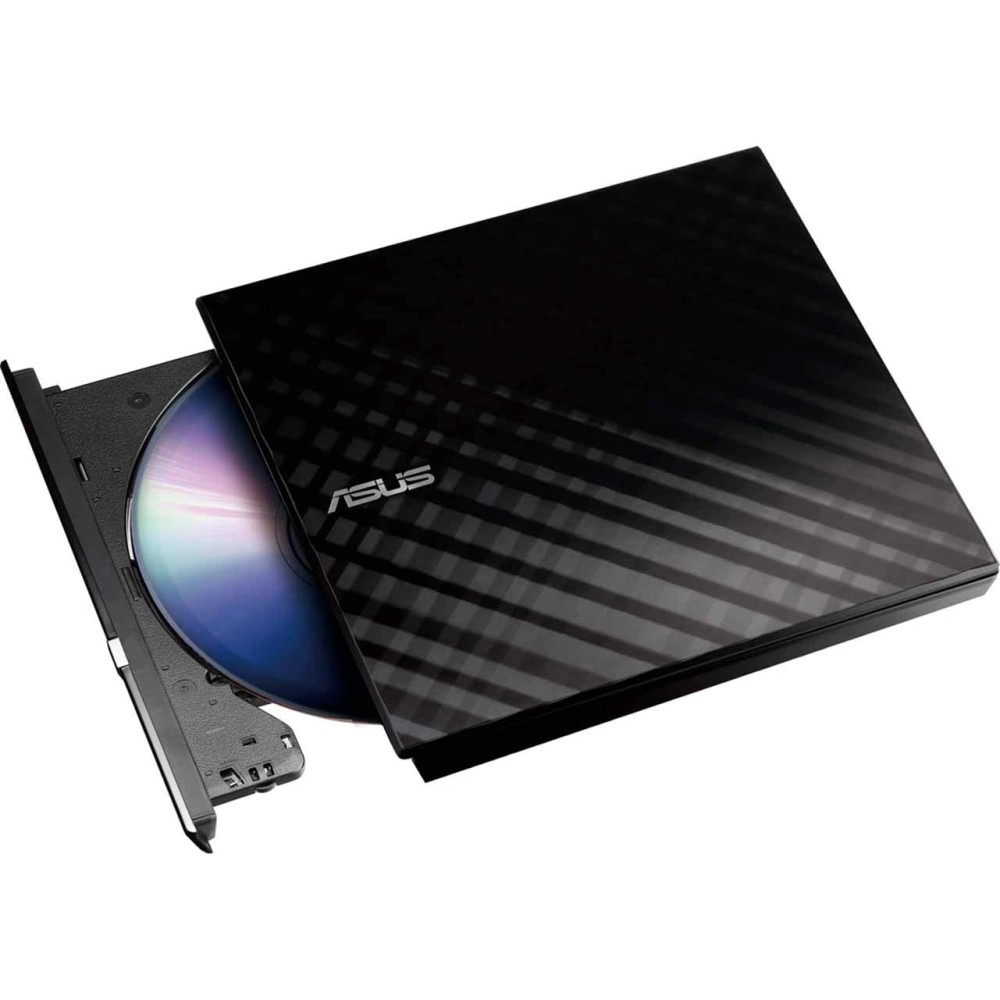 Asustek Computer Grabadora Externa CD/DVD Asus SDRW-08D2S-U Lite Negro USB 2.0 - Diseño Elegante Ultrafino