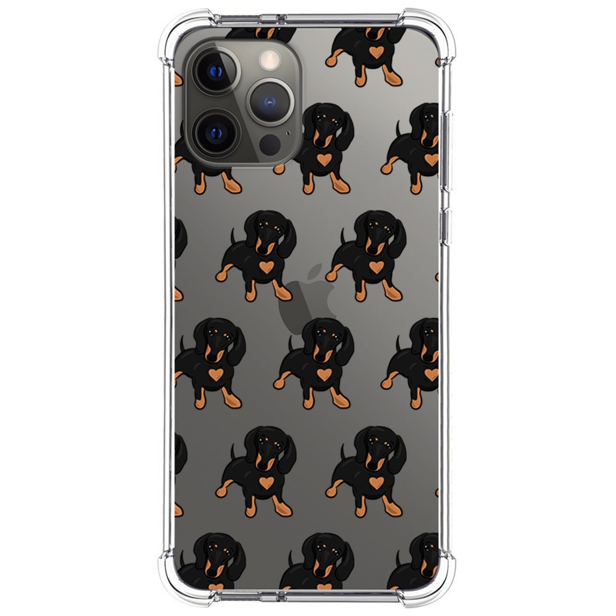 Funda Silicona Antigolpes para Iphone 12 Pro Max (6.7) diseño Perros 10 Dibujos