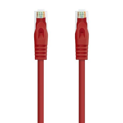 CABLEPELADO - Cable de Red UTP CAT6a - Cable Ethernet - cable trenzado - RJ45 - compatible PC, PS4, PS5, Xbox, Smart TV, server - 1 metro (Rojo)