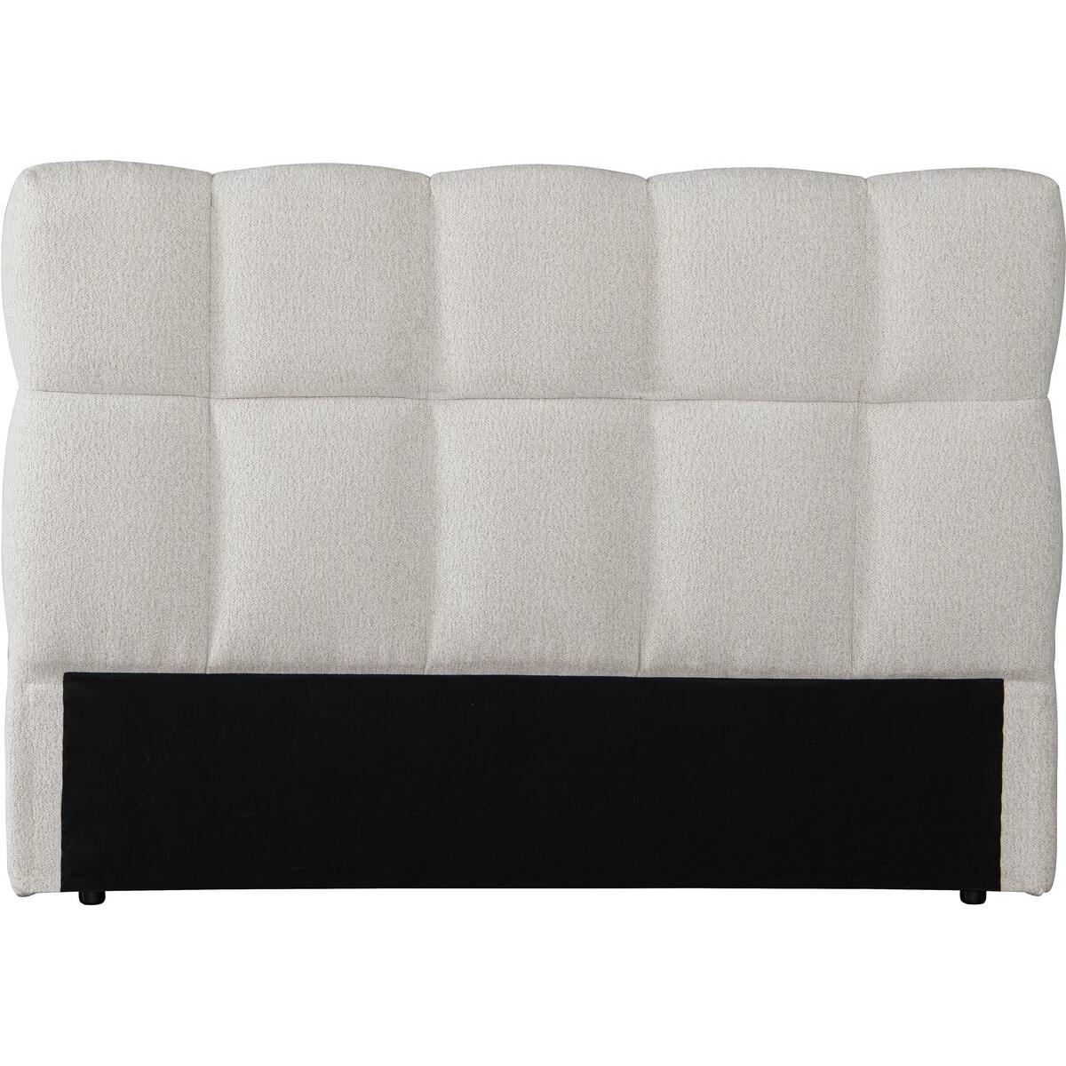Habitat y Jardin - Cabecero estilo burbuja de tela gruesa "Alpe d'Huez" - 160 cm - Beige