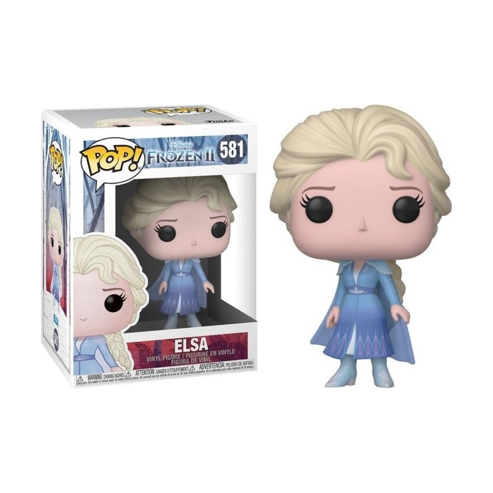 FUNKO POP! DISNEY: FROZEN 2 - ELSA, 40884, Nº 581, TIENDA CON LICENCIA OFICIAL, FIGURA, JUGUETE, CABEZÓN, VINILO, MUÑECO, PELÍCULA, DIBUJOS, PRINCESA