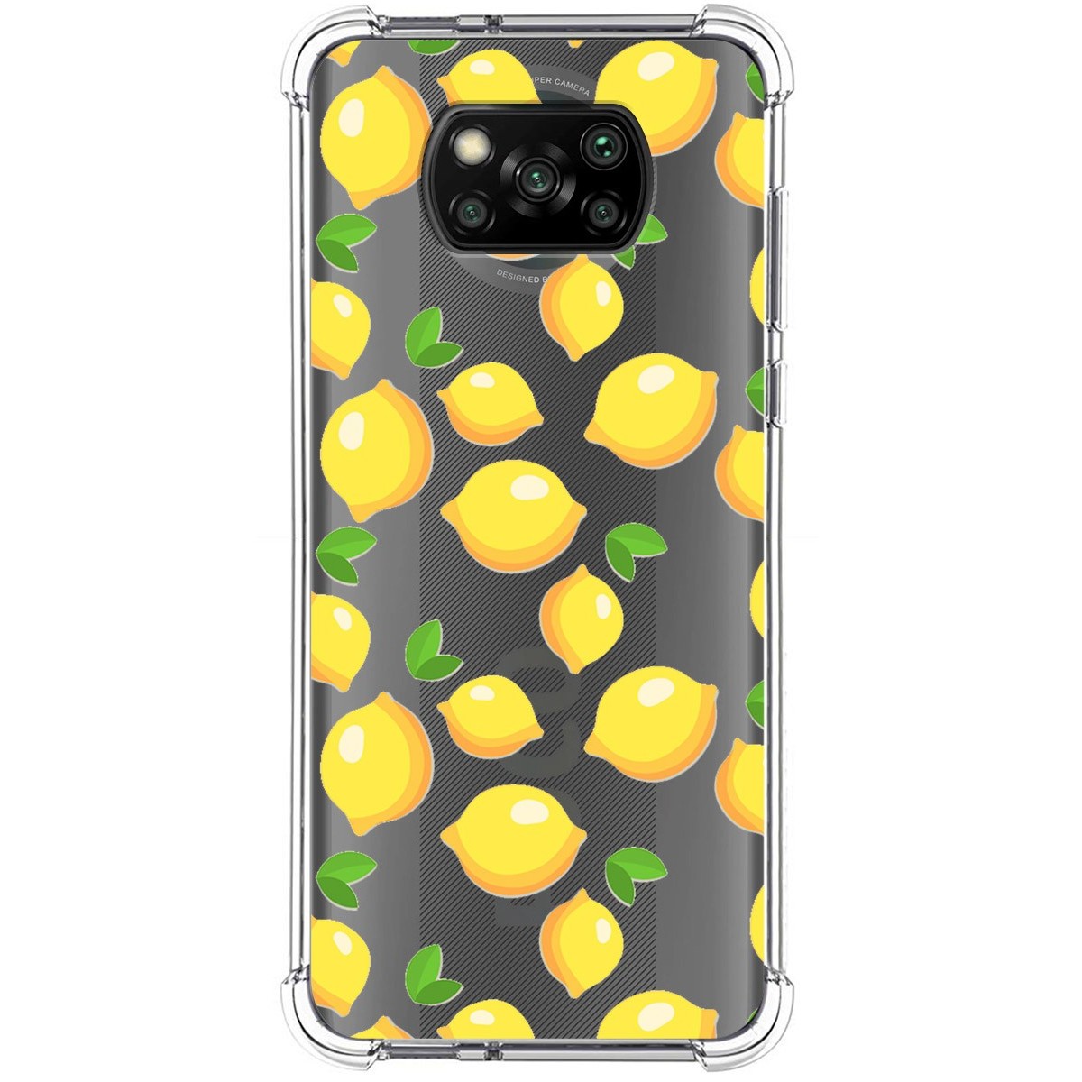 Tumundosmartphone Funda Silicona Antigolpes para Xiaomi POCO X3 NFC / X3 Pro diseño Limones Dibujos
