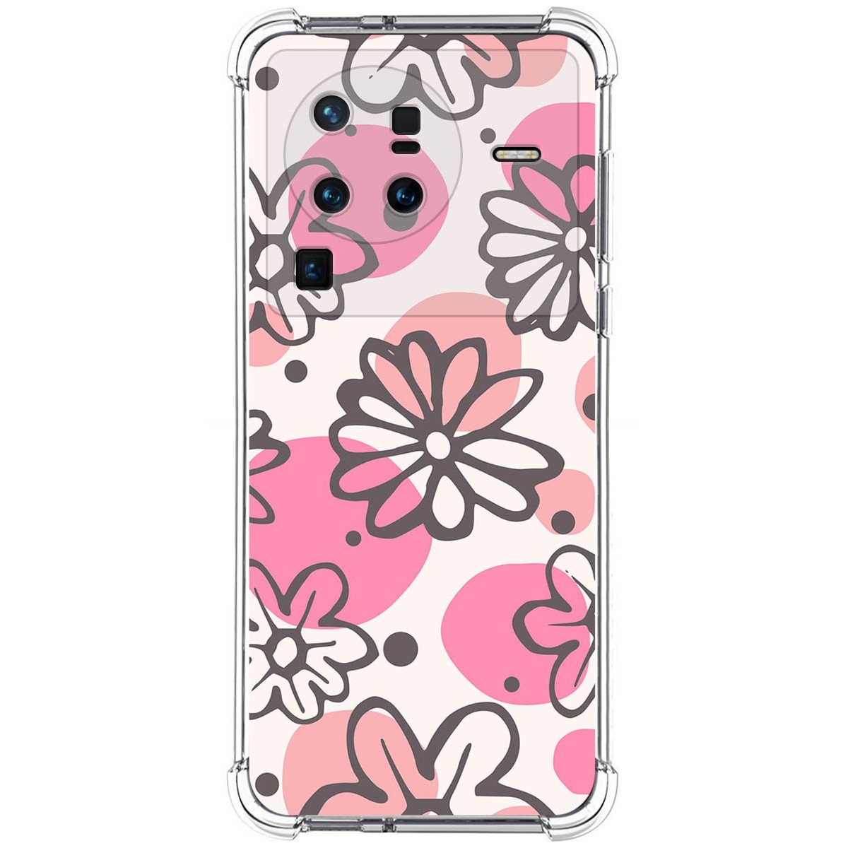 Funda Silicona Antigolpes para Vivo X80 Pro 5G diseño Flores 09 Dibujos