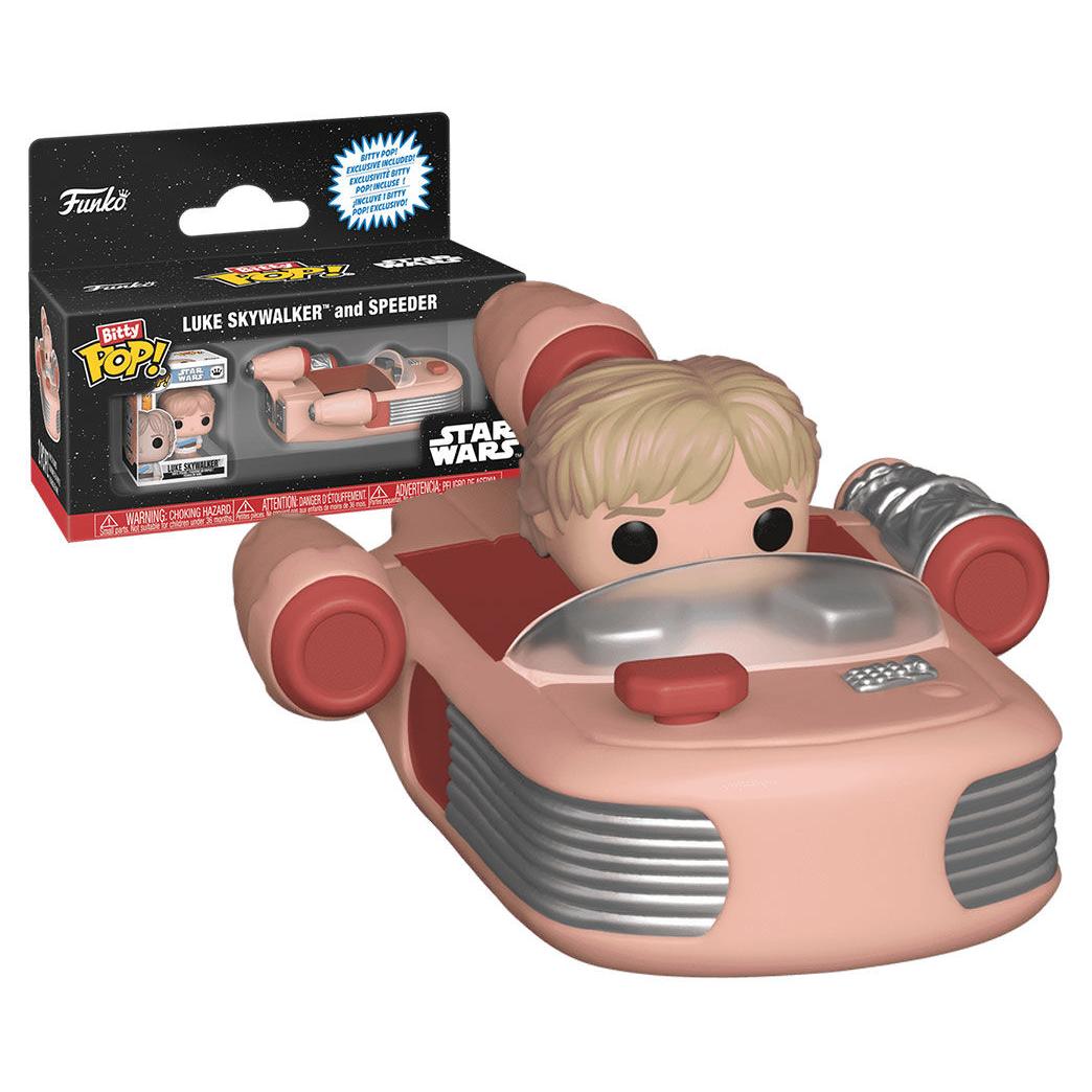 Funko Bitty Pop Rides Star Wars Luke Skywalker y Speeder Figura Coleccionable