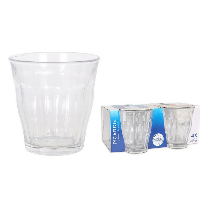 STARLEY-Set de Vasos Duralex Picardie Cristal 250 ml,310cc ,360cc Transparente