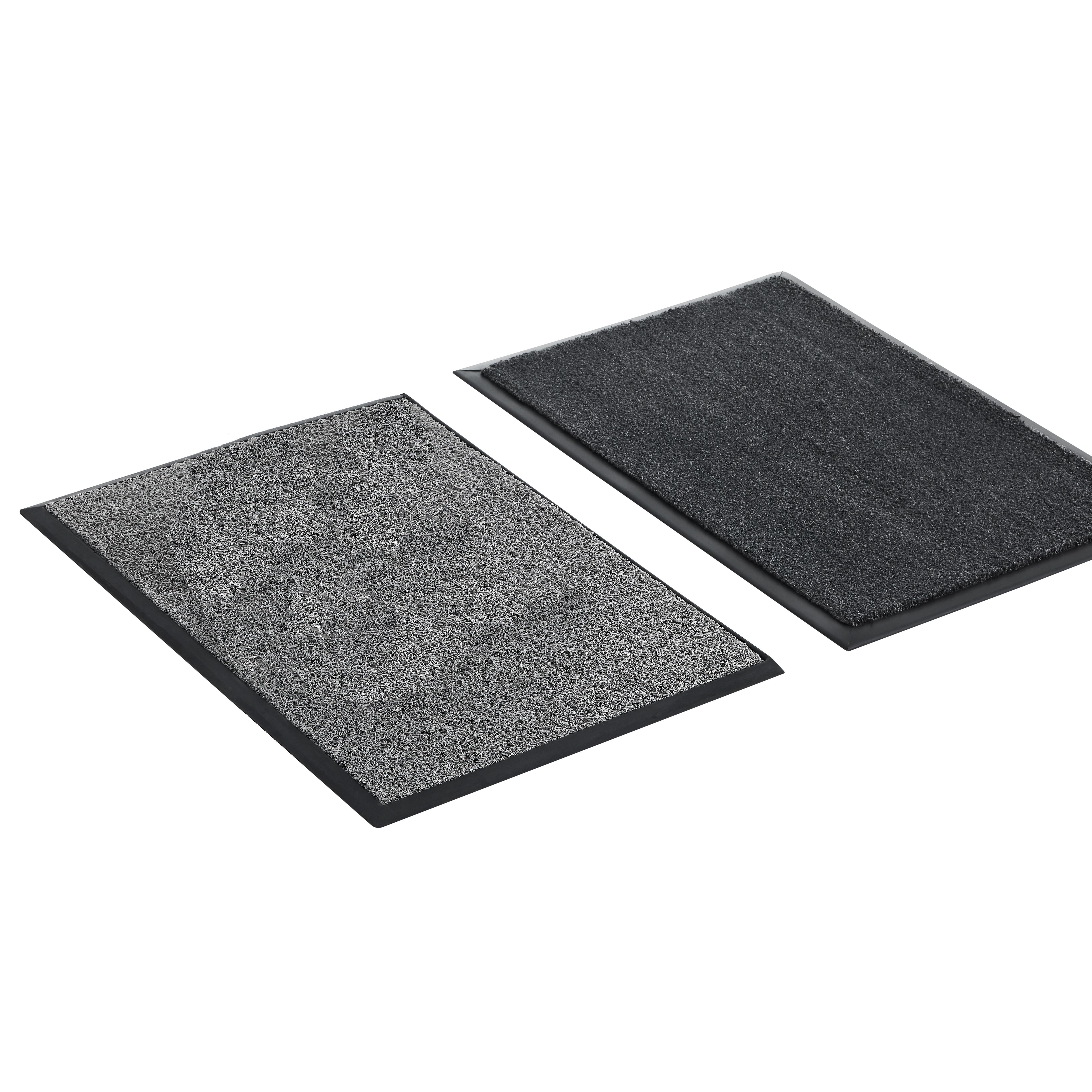 MAYA Kit Alfombra de Dos Secciones para Evitar la Contaminación Cruzada 730 x 960 mm Gris