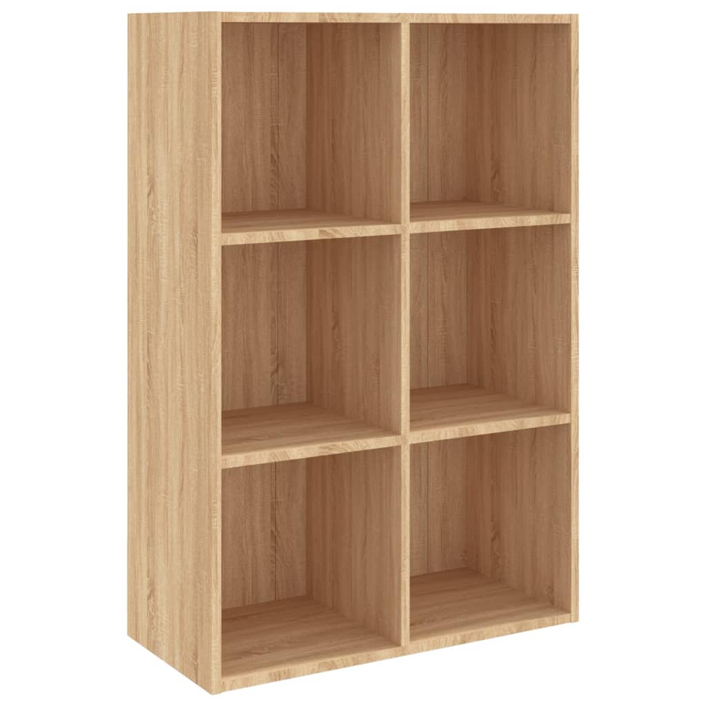 Vidaxl Estantería/aparador Madera Contrachapada 66x30x98cm Blanco Negro Roble Sonoma