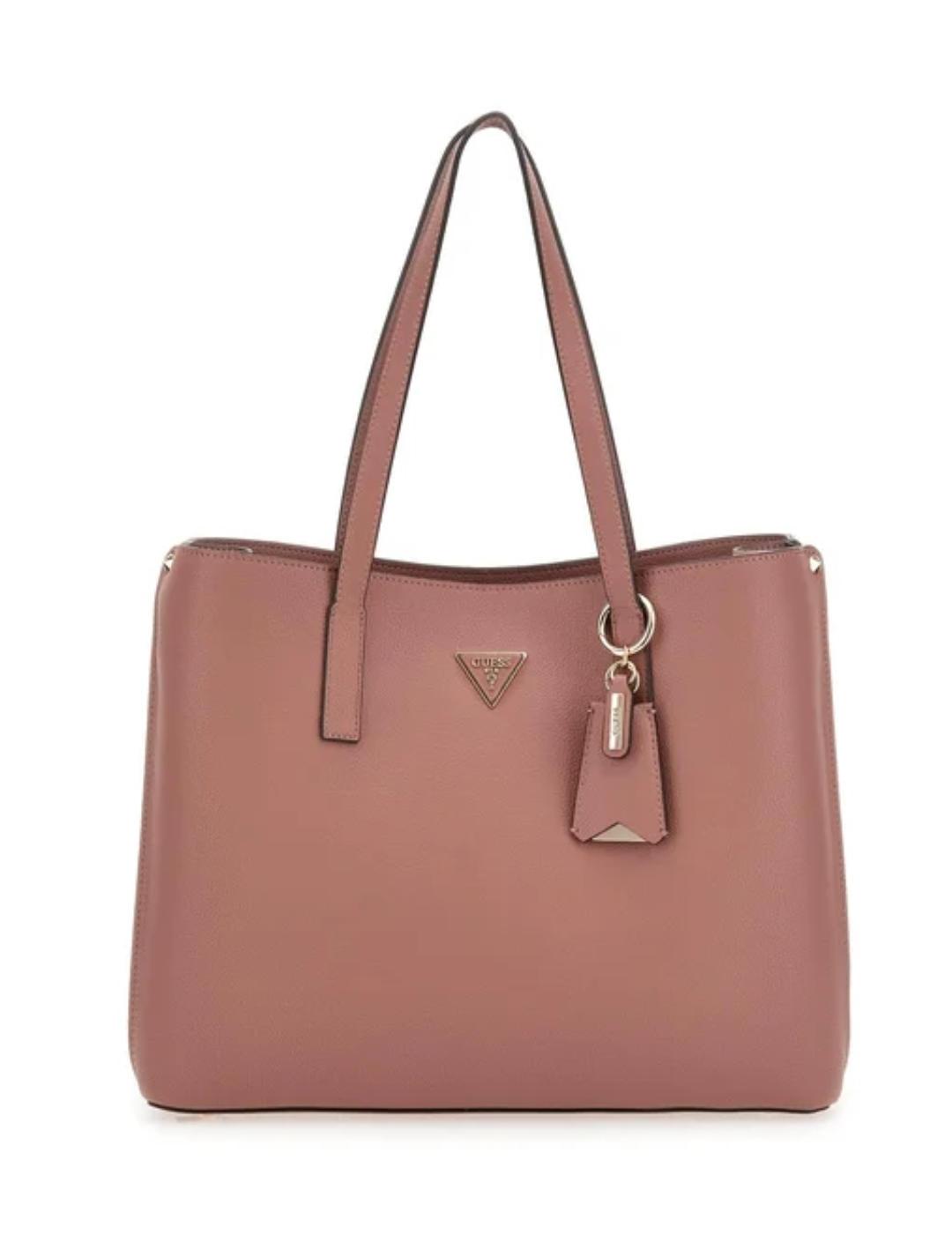 Bolso Guess La Femme color camel con solapa para mujer