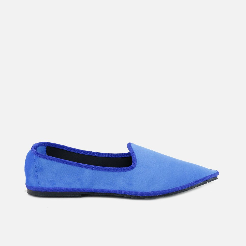 Slipper Afilada Velluto Bluette Eli By Venezianas | Eli 1957