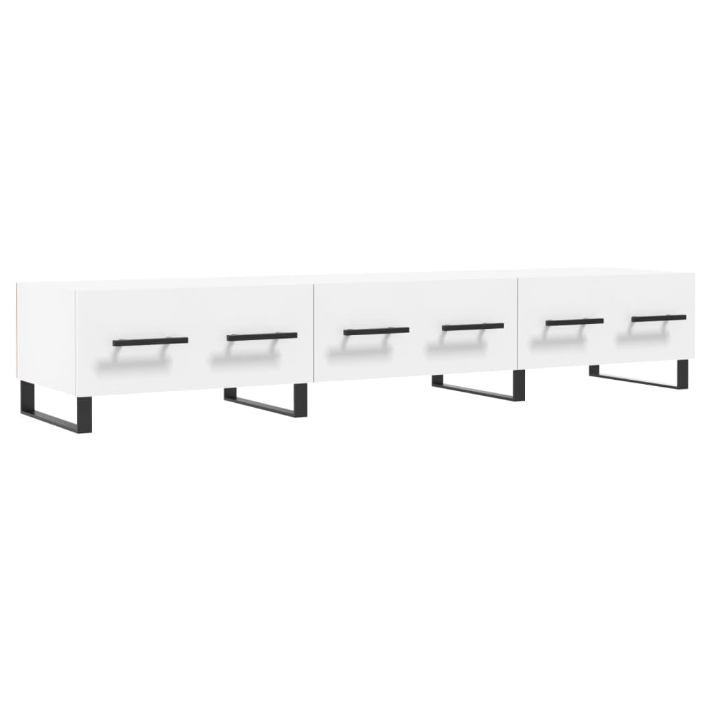 vidaXL Mueble de TV madera de ingeniería blanco 150x36x30 cm