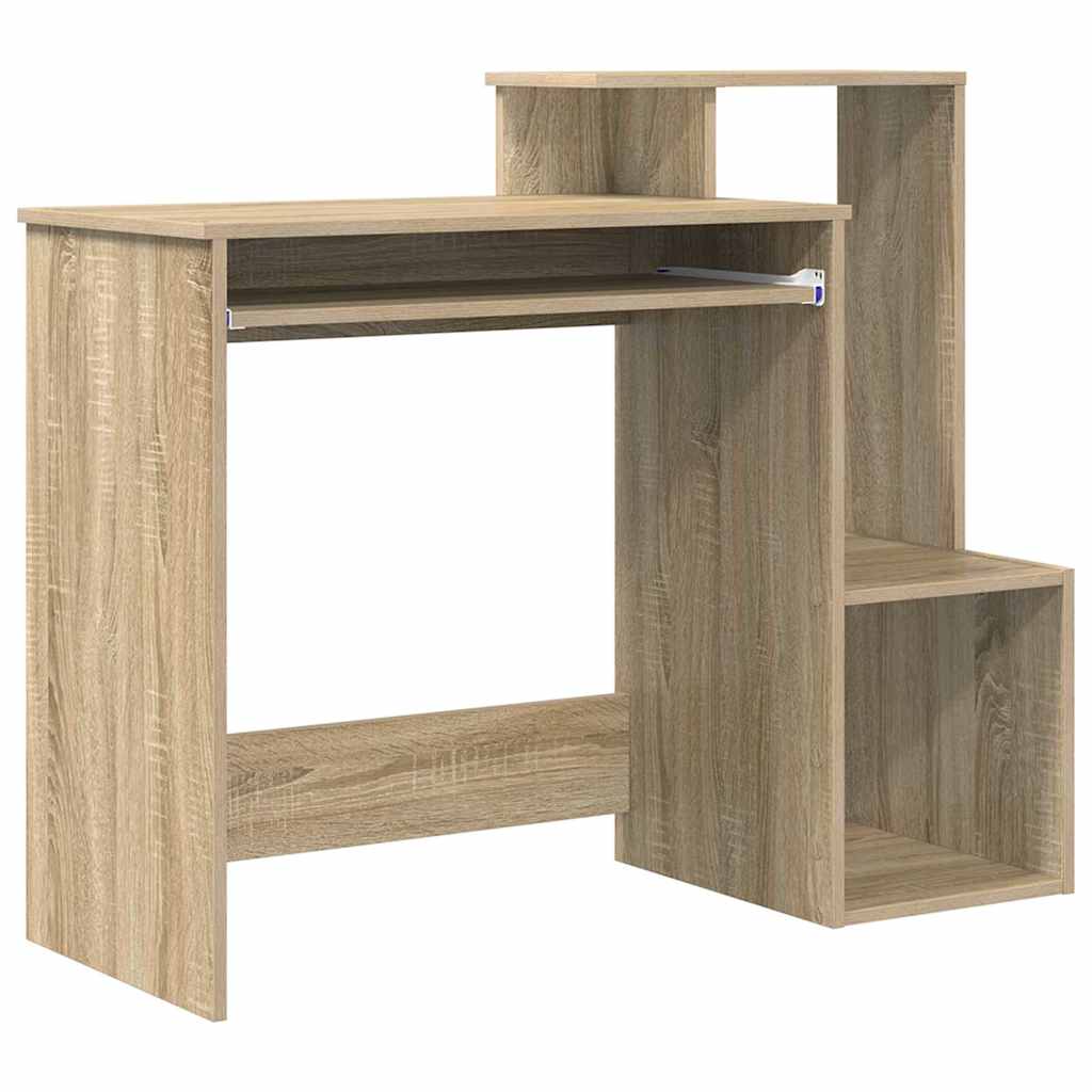 vidaXL Escritorio Roble Sonoma 106 x 41 x 88.5 cm Madera de ingeniería