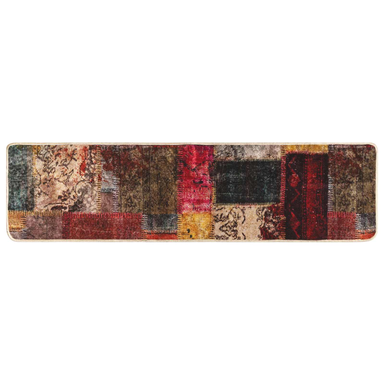 vidaXL Pasillo de alfombra MARSA Poliéster y PVC 80 x 350 cm Multicolor