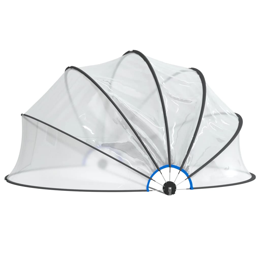 vidaXL Cúpula para piscina redonda PVC toldo de piscina Dimensiones 315 x 158 cm, 376 x 188 cm